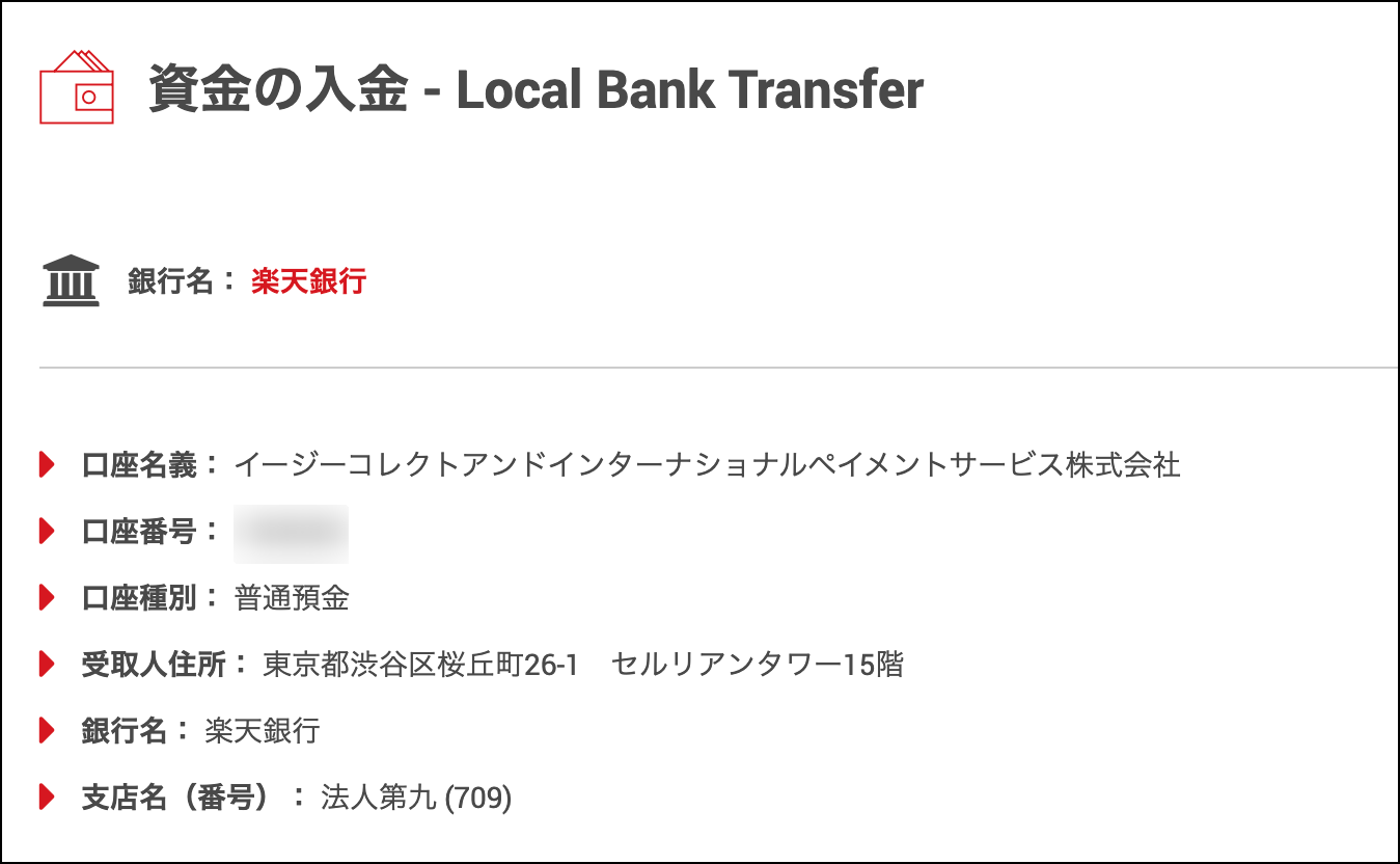 XMの入金方法1：国内銀行送金