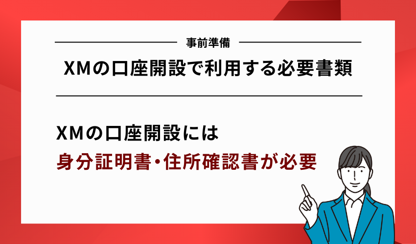 XMの口座開設で利用する必要書類