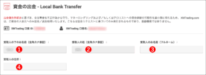 XMの出金方法①国内銀行送金