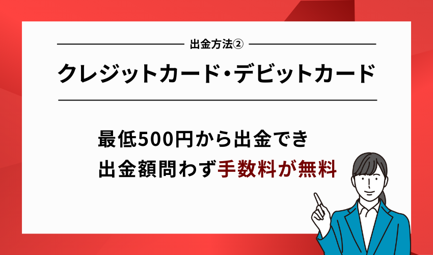 XMの出金方法②クレジットカード・デビットカード