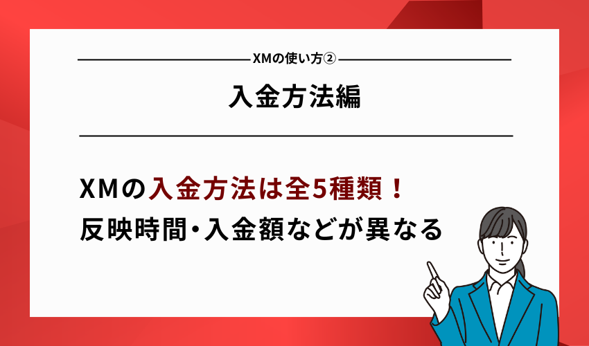 XMの使い方②入金方法編