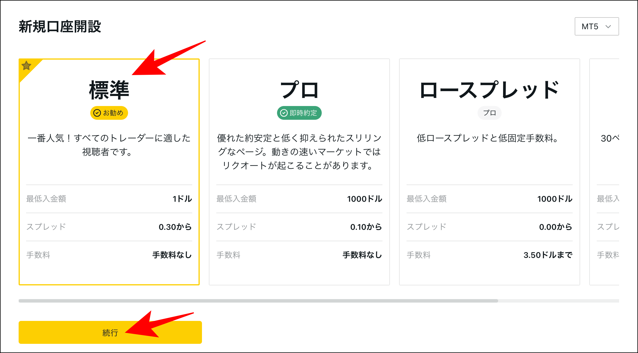 Exness追加口座の開設方法・手順