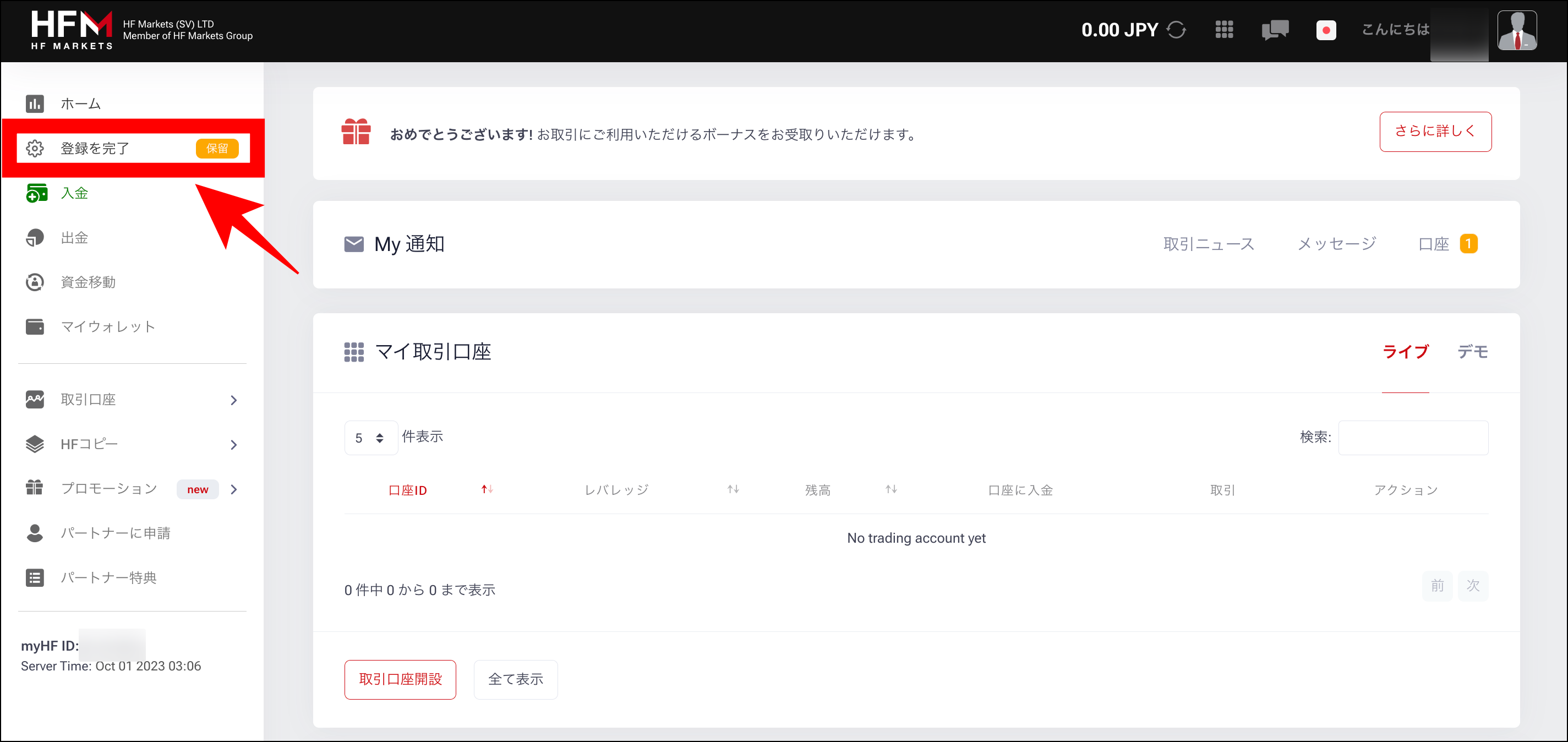 ステップ④プロフィール情報を入力する