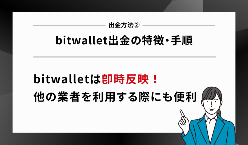 HFMの出金方法②bitwallet出金の特徴・手順