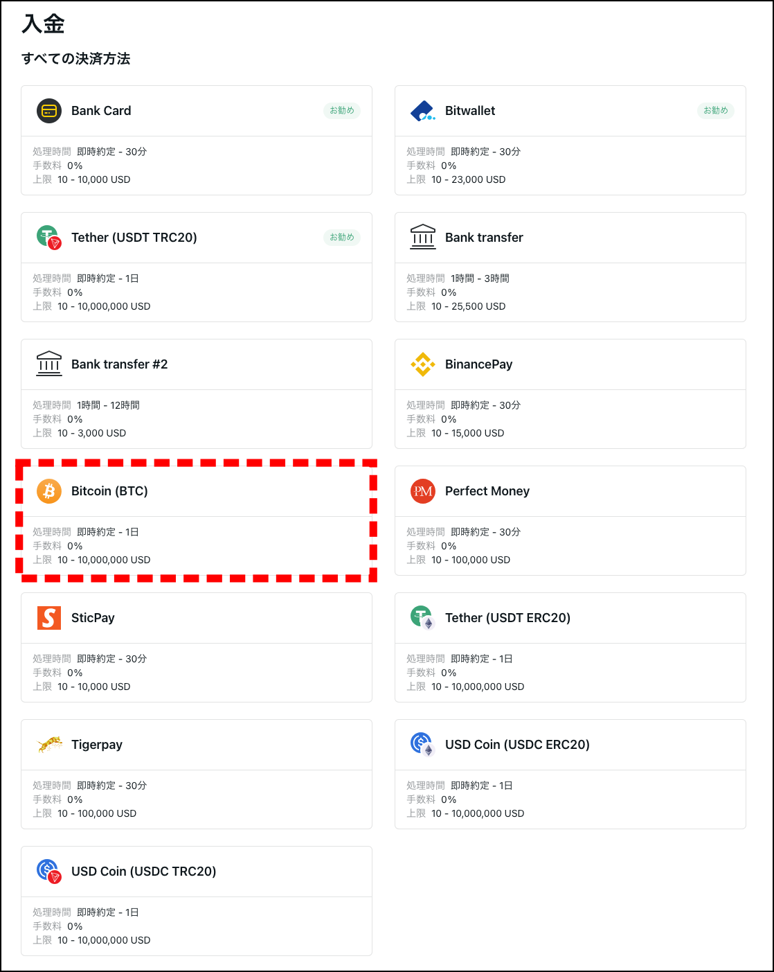 Exnessの仮想通貨入金の概要と手順