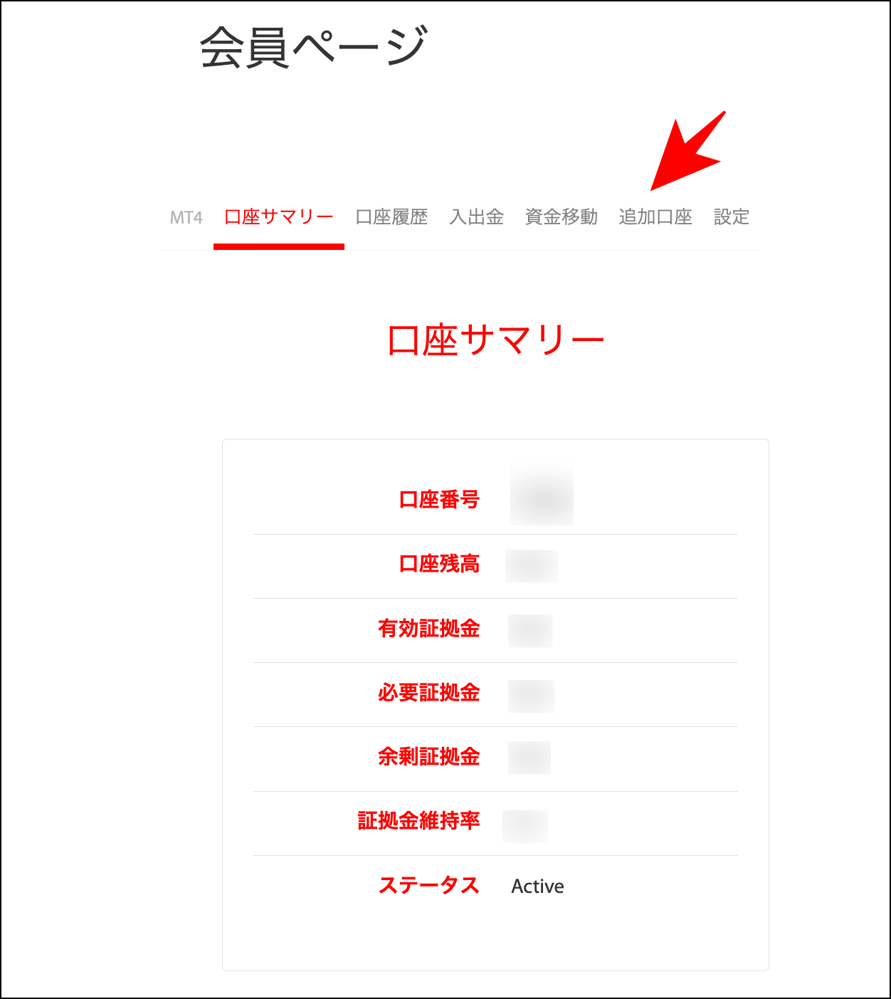Tradeviewの「追加口座」の開設手順