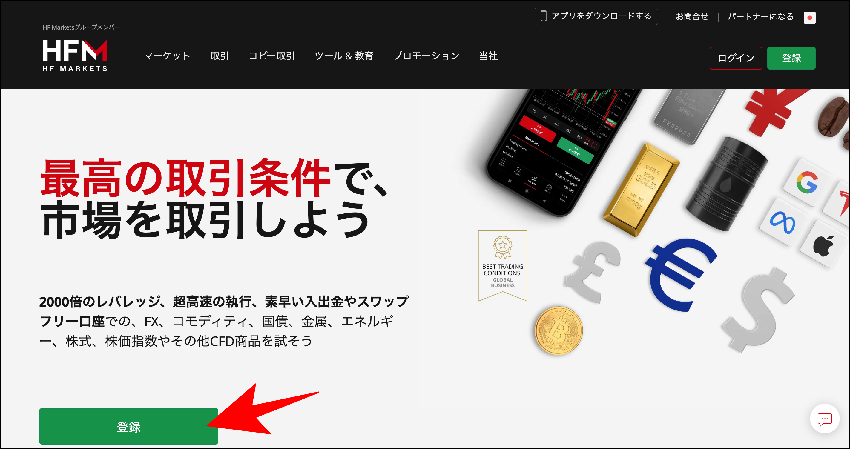 HFMでレバレッジを設定する方法・手順