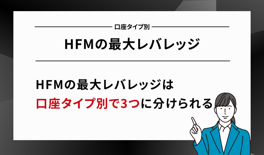 HFMの最大レバレッジ【口座タイプ別】