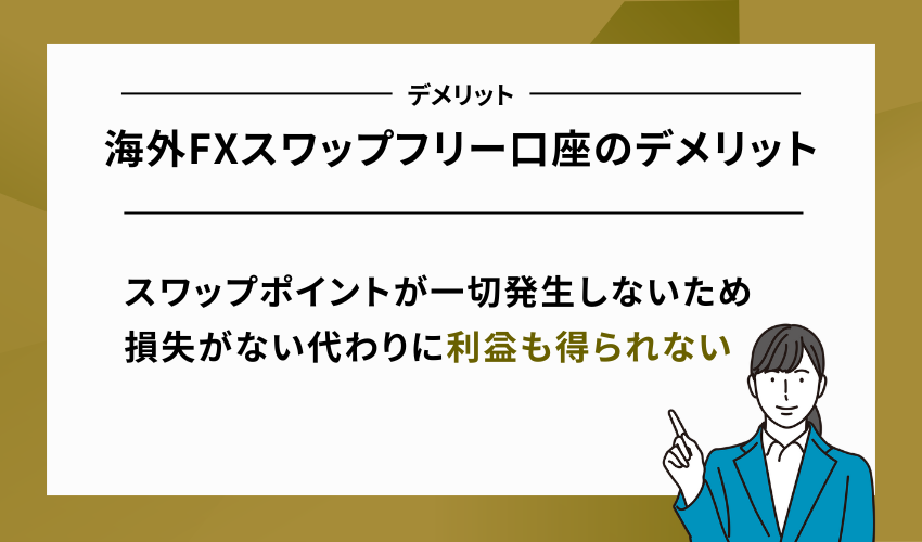 海外FXスワップフリー口座のデメリット